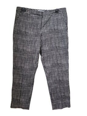 REED Size 10 Black & White Gingham Checked Trousers